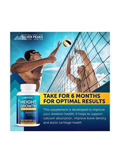 SILVER PEAKS Height Growth Maximizer With Calcium For Bone Strength, Hormone Free - 60 Capsules  - Image 5