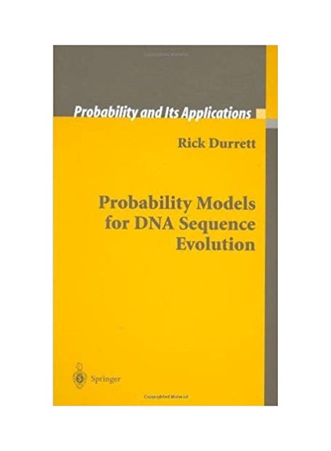 Probability Models For Dna Sequence Evolution paperback english - 2004