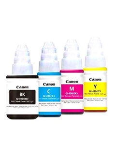 Pack Of 4 Ink Toner For Canon Printer Multicolour