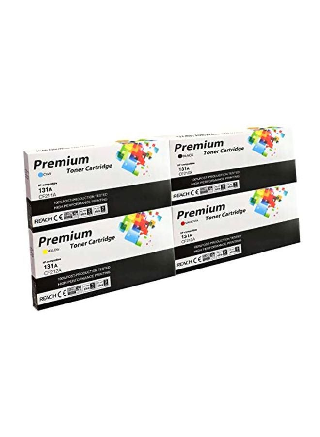 بريميم مجموعة خراطيش حبر للطابعة مكونة من 4 قطع متعدد الألوان