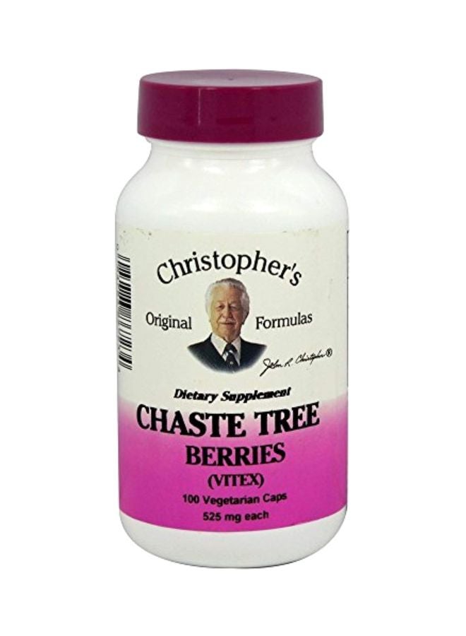 Christopher's Original Formulas Chaste Tree Berries Dietary Supplement 500mg - 100 Capsules - Image 1