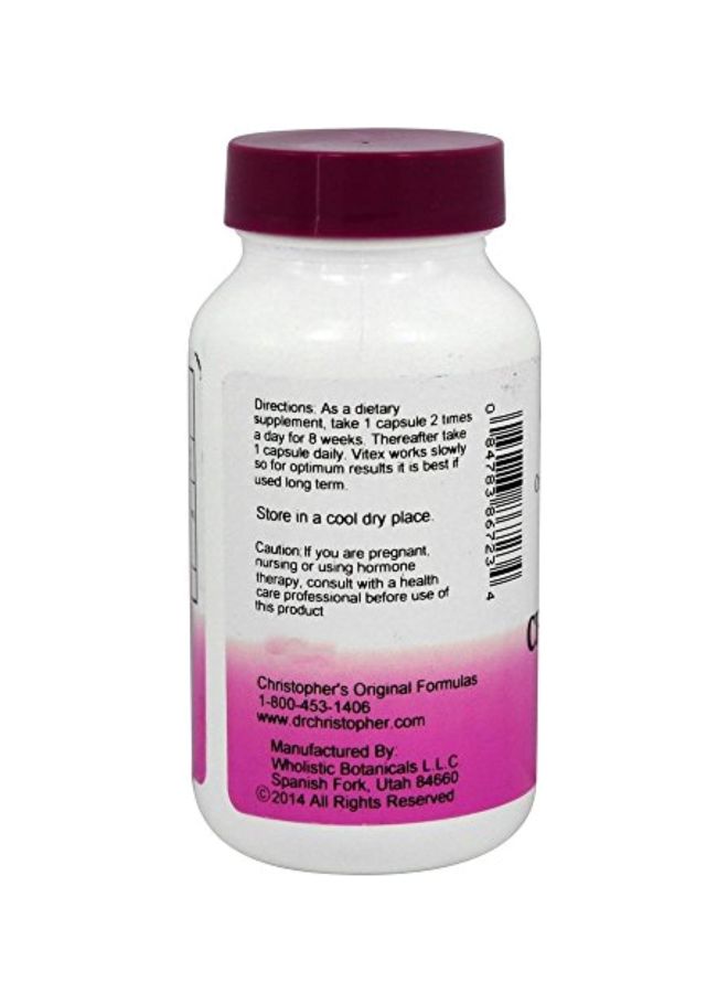 Christopher's Original Formulas Chaste Tree Berries Dietary Supplement 500mg - 100 Capsules - Image 3