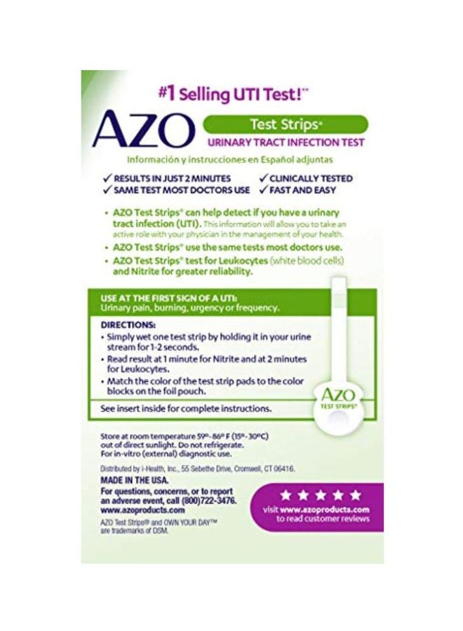 AZO 3-Piece Urinary Tract Infection Test Strips  - Image 2