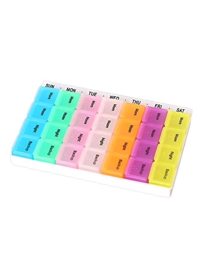 LazyMe 28-Compartment Weekly Pill Box  - Image 1
