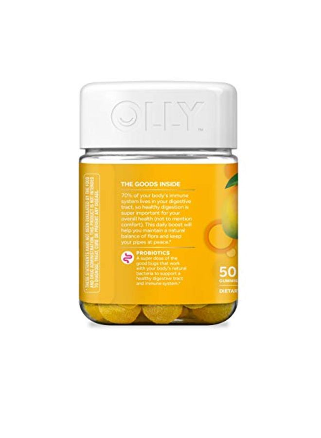 OLLY Probiotic Immune And Digestive Health One Billion Live Cultures Dietary Supplement - 50 Gummies - Image 2