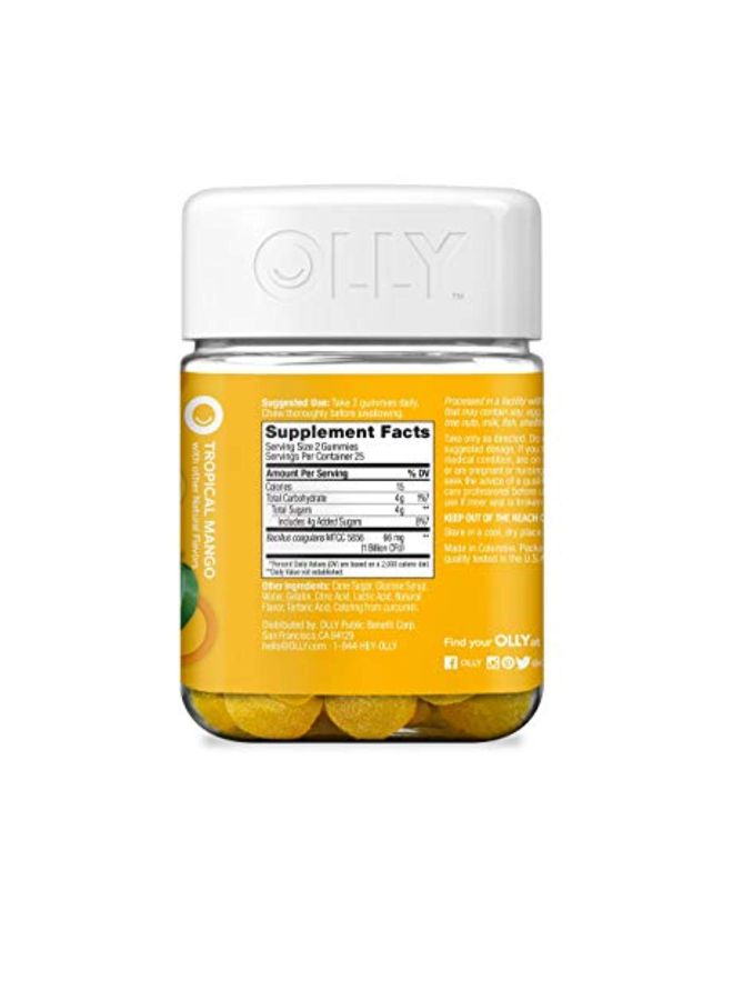 OLLY Probiotic Immune And Digestive Health One Billion Live Cultures Dietary Supplement - 50 Gummies - Image 4