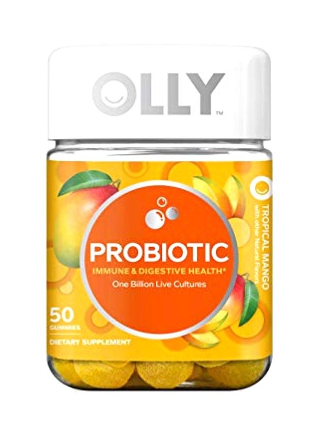 OLLY Probiotic Immune And Digestive Health One Billion Live Cultures Dietary Supplement - 50 Gummies - Image 1