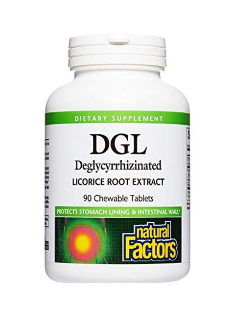 DGL Deglycyrrhizinated Licorice Root Extract 400mg - 90 Chewable Tablets
