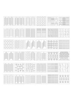 36-Sheet French Design Nail Art Stencil Stickers Black/White - v1574768978/N32280365A_1