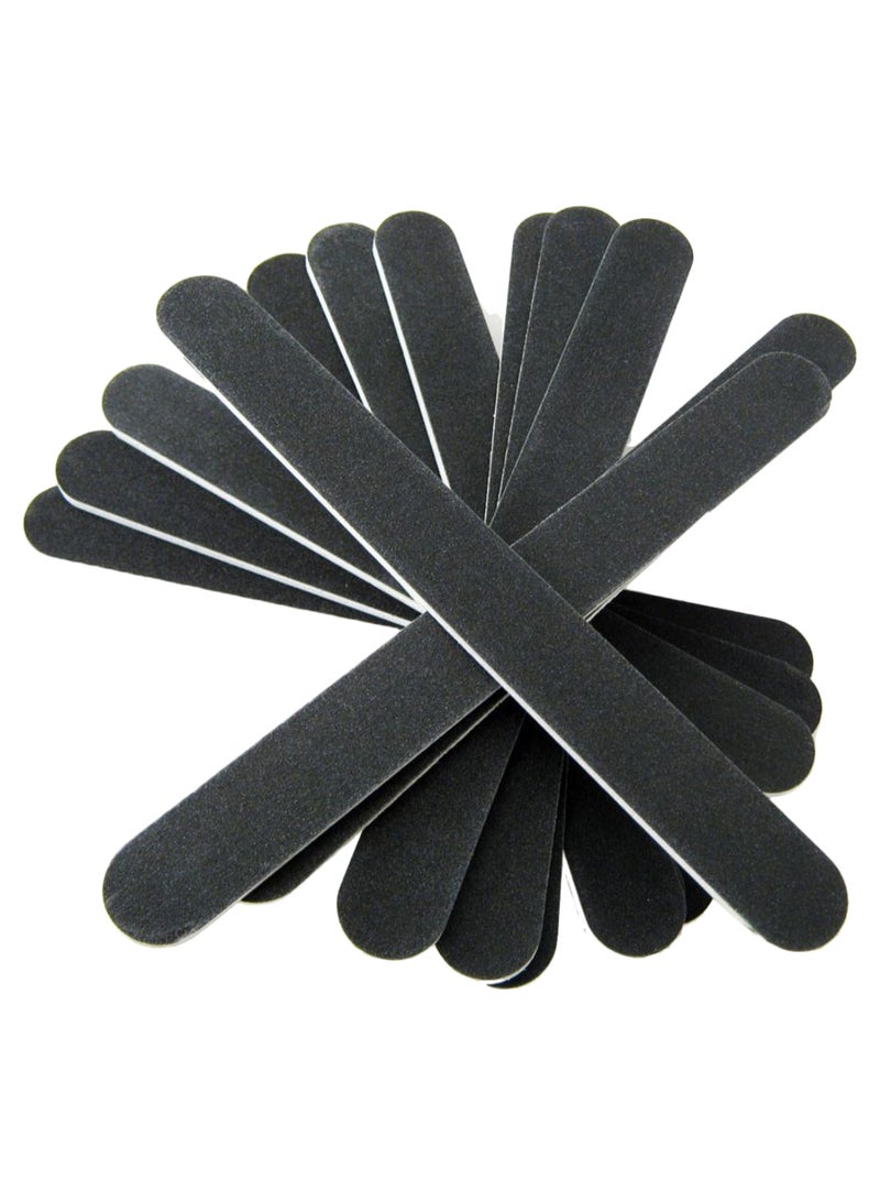 JOVANA 10-Piece Double Sided Nail File Set Black - Image 1