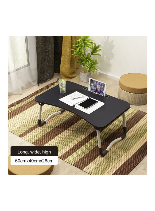 W-leg Type Foldable Lap Desk With Non-slip Mat And Card Slot Black/White - Image 2
