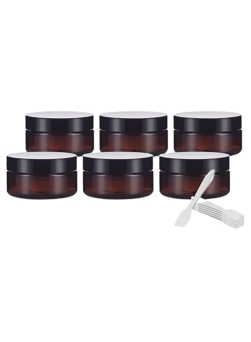 JUVITUS 12-Piece Refillable Profile Jar With Spatula Set Dark Brown  - Image 1