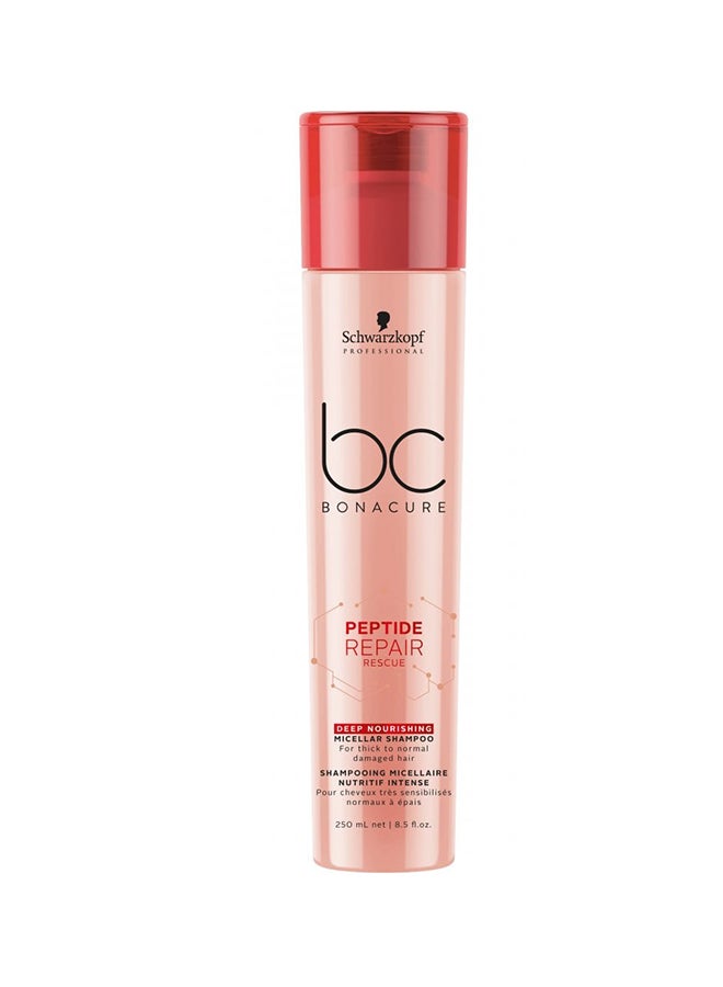 Schwarzkopf Bonacure Peptide Repair Rescue Deep Nourishing Micellar Shampoo 250ml