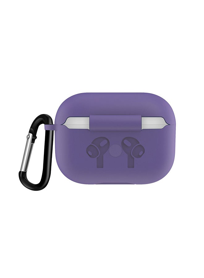 Generic - Silicone Charging Case For Apple AirPods Pro Purple/Black - Image 1