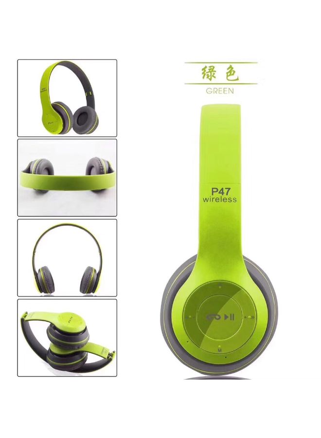 P47 Bluetooth Over Ear Headphones Multicolour - Image 2