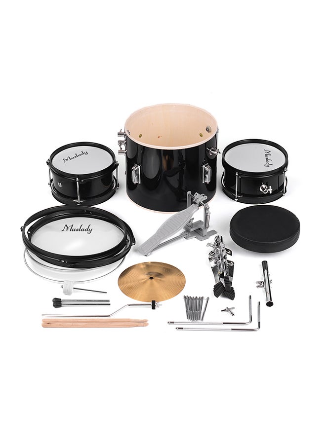 Muslady 3-Piece Drum Set With Cymbal Drumsticks  And Adjustable Stool  - Image 3
