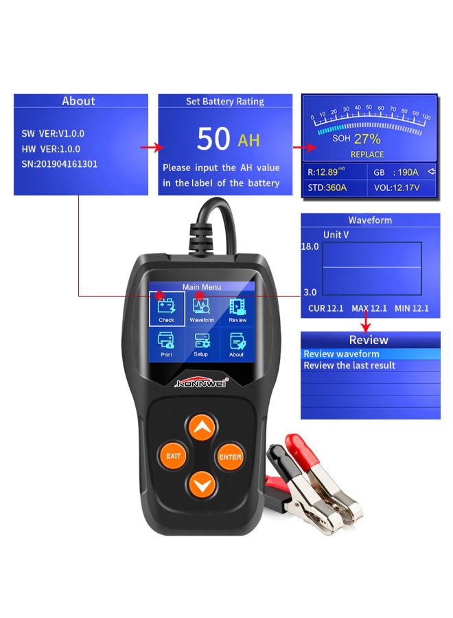 Konnwei - Professional Car Battery Tester - Image 1