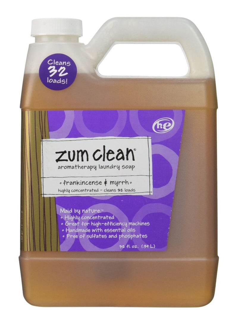 Indigo Wild Zum Clean Frankincense And Myrrh Laundry Liquid Soap Brown 32 fl oz Brown 