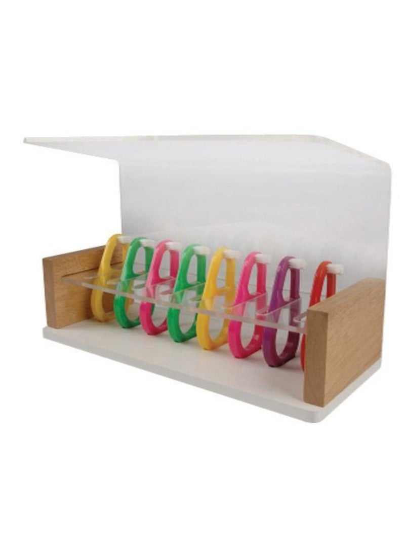 Constructive Playthings Acrylic Protective Shield Toothbrush Holder Multicolour 