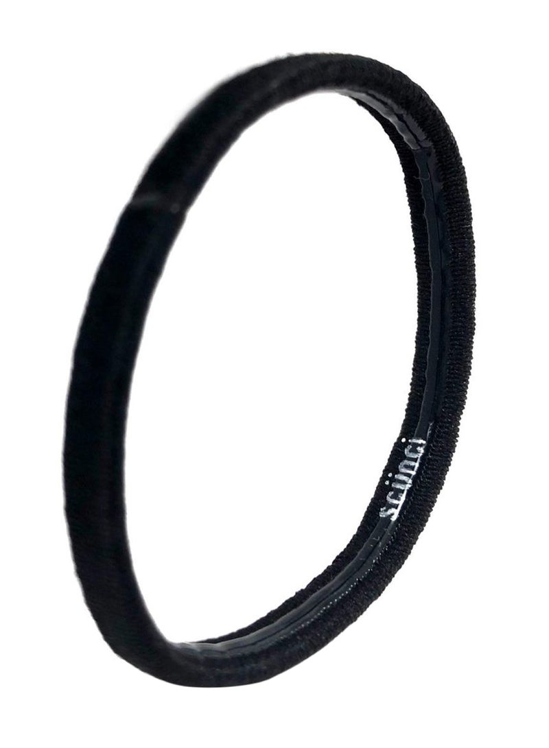 Scunci 10-Piece No-Slip Grip Comfortable Elastic Set Black - Image 1