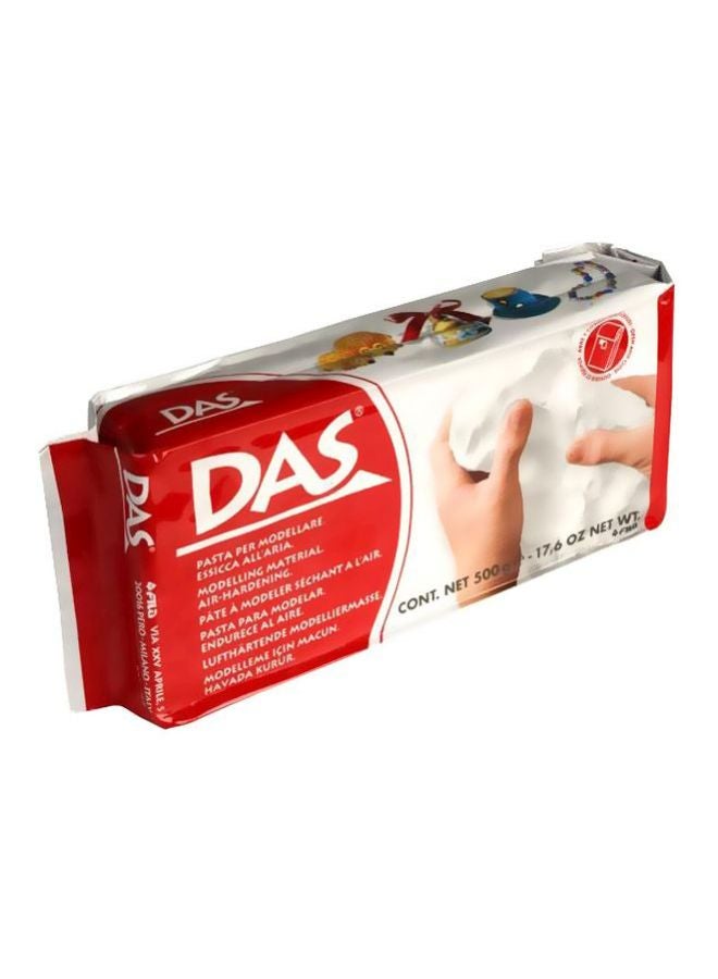 DAS White Clay 500G High Quality Modelling Clay For 6+ Year Age Group Kids 31.24x16.76x21.84cm