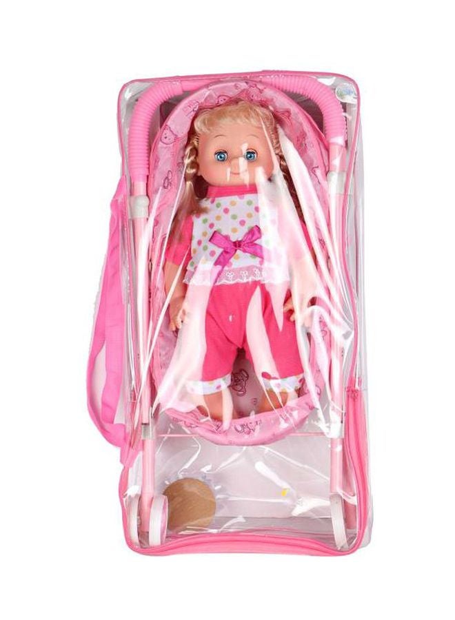 Generic Doll With Stroller Toy  - Image 1