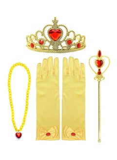 ماركة غير محددة مجموعة فستان الأميرة بيلي من 4 قطع  - Image 1