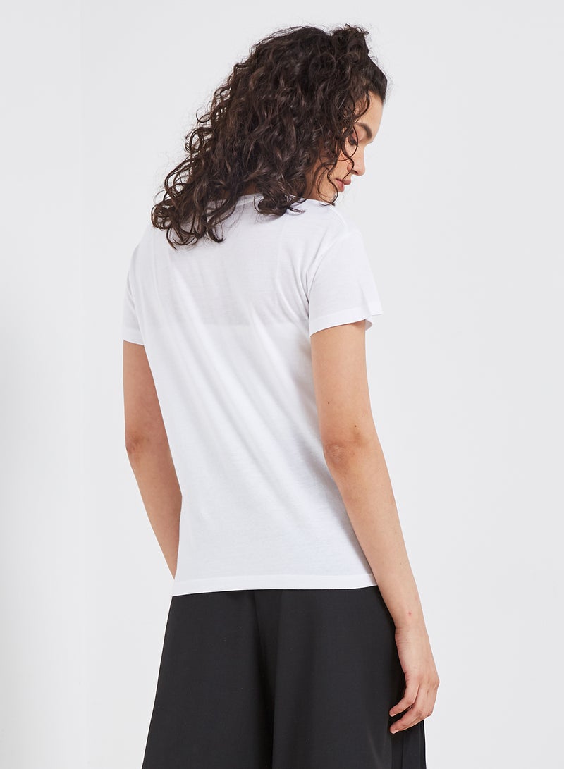 جاكلين دي يونج تيشيرت مطبوع بصورة أبيض - Image 2