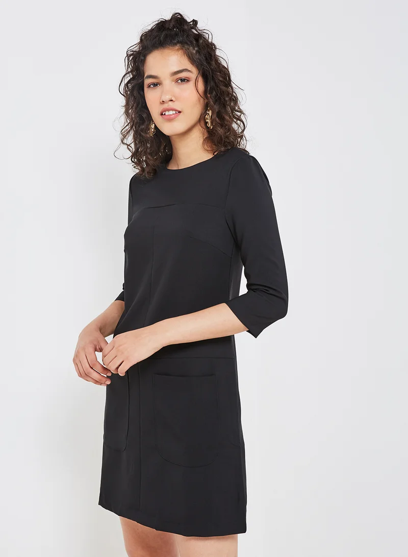 trendyol Patch Pocket Shift Dress