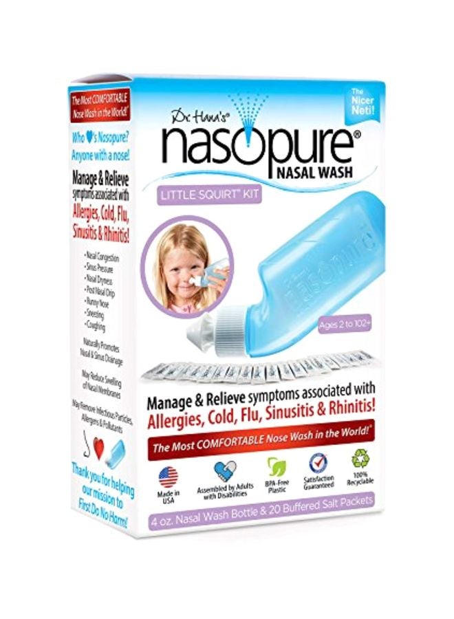 Dr. Hana's Nasopure Pack Of 21 Nasal Wash Bottle With Buffered Salt Packet  - Image 2