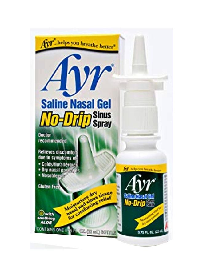 AYR Pack Of 3 Saline Nasal Gel No-Drip Sinus Spray With Soothing Aloe Vera - Image 1