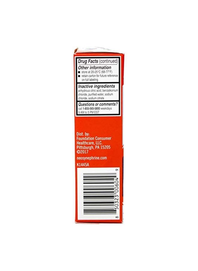 Neosynephrine - Pack Of 2 Neo-Synephrine Nasal Spray Set - Image 1