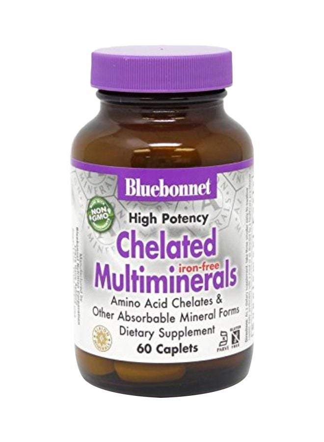 Bluebonnet - High Potency Chelated Multiminerals - 60 Caplets - Image 1