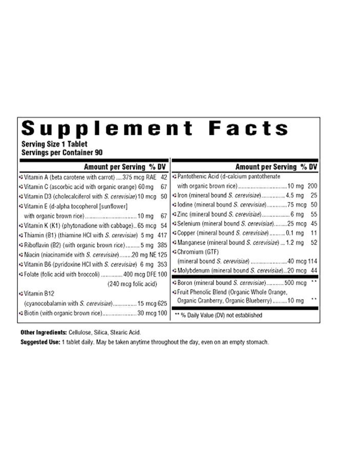 MegaFood One Daily Supports Optimal Health And Wellbeing - 90 Tablets - Image 2