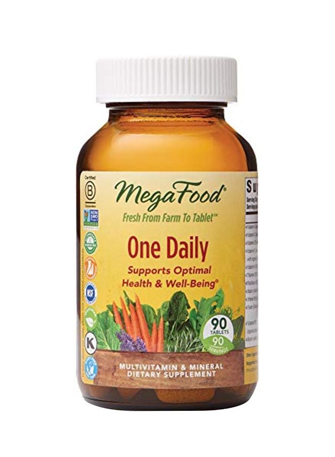 MegaFood One Daily Supports Optimal Health And Wellbeing - 90 Tablets - Image 1