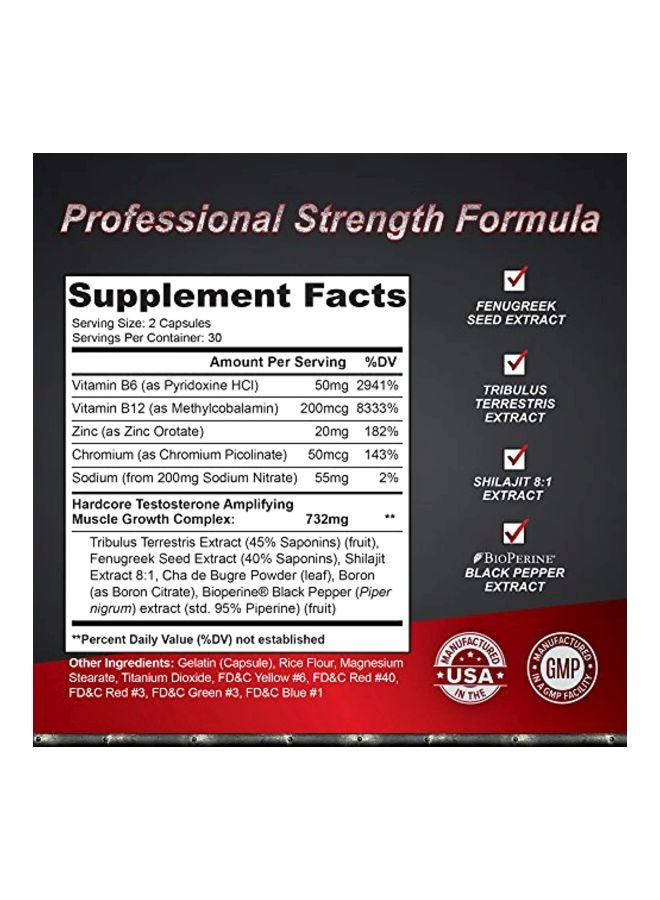 Beast Sports Nutrition - Super Test With Testovoxn Muscle Builder Dietary Supplement Set - Image 1