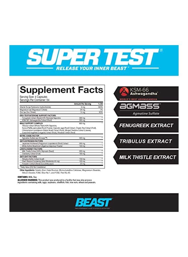 Beast Sports Nutrition - Super Test With Testovoxn Muscle Builder Dietary Supplement Set - Image 1