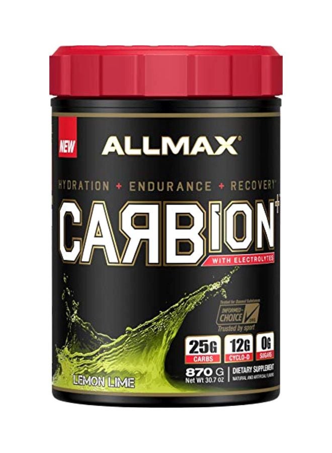 AllMax Nutrition - Carbion+, Maximum Strength Electrolyte And Hydration Drink - Image 1