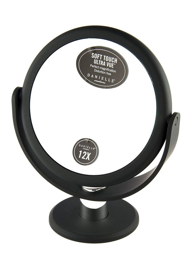 دانييل مرآة مكياج بجانبين أسود / شفاف - Image 1