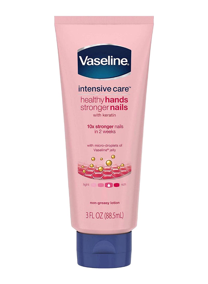Vaseline - Pack Of 2 Intensive Care Healthy Hands Stronger Nail Lotion 177ml - Image 1