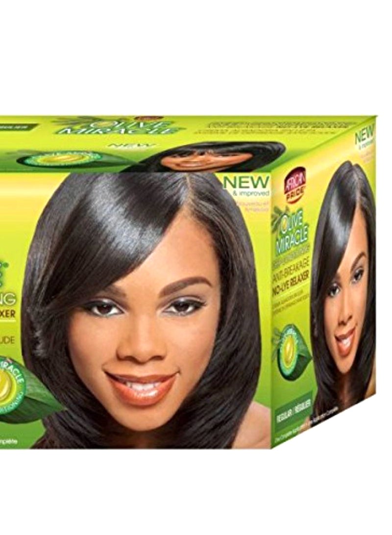 African Pride Olive Miracle Deep Conditioning No-Lye Relaxer  - Image 2