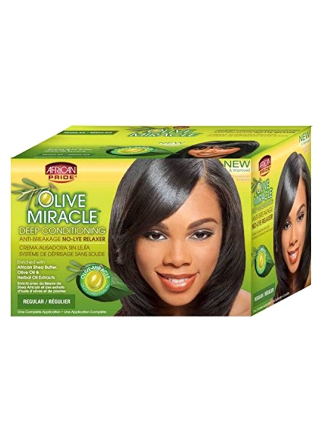 African Pride Olive Miracle Deep Conditioning No-Lye Relaxer  - Image 1