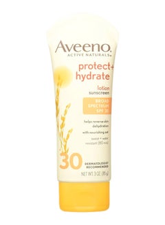 Aveeno Pack Of 2 Protect And Hydrate Moisturizing Sunscreen Lotion  - Image 1