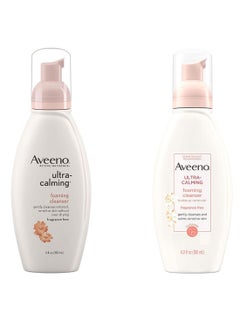 Aveeno Pack Of 2 Ultra-Calming Foaming Cleanser 