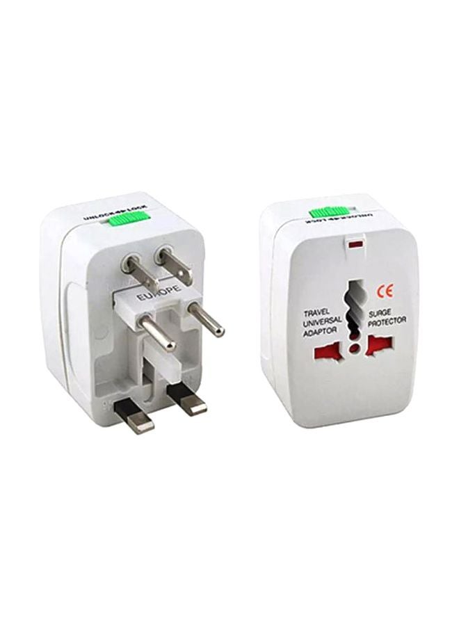 Generic - Universal Travel Power Socket Adapter White - Image 1