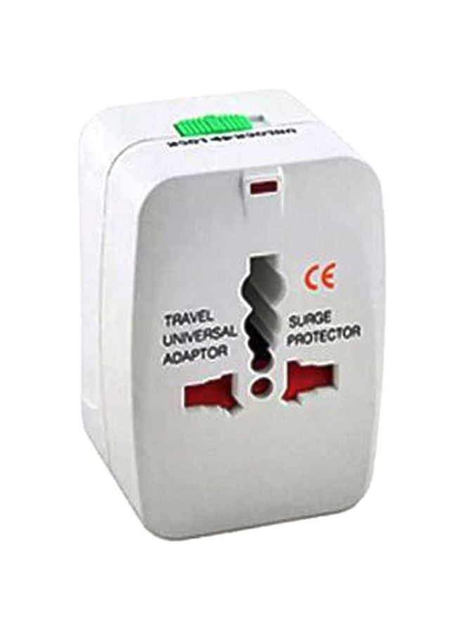 Generic - Universal Travel Power Socket Adapter White - Image 1