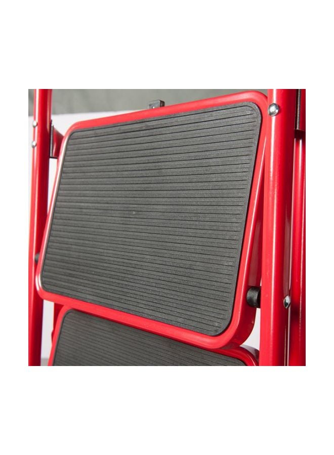 Generic - 3-Step Folding Step Ladder Black/Red - Image 1
