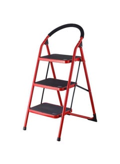3-Step Folding Step Ladder Black/Red