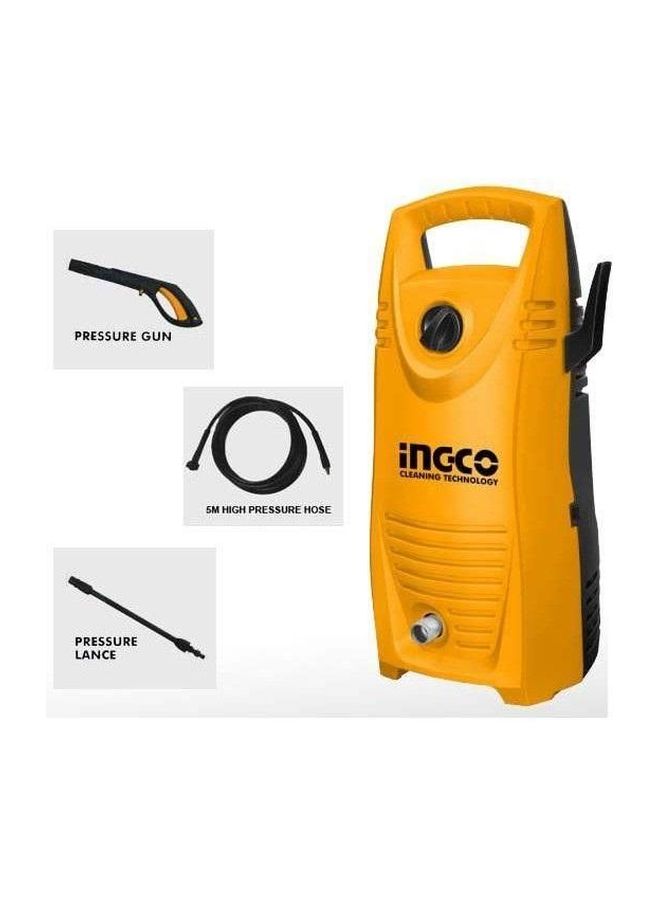 INGCO Electric Pressure Washer Yellow/Black - Image 4