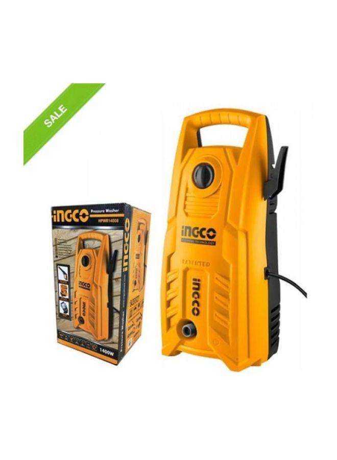 INGCO Electric Pressure Washer Yellow/Black - Image 2
